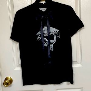 Coach Rexy top, RARE leatherware with ribbon tie